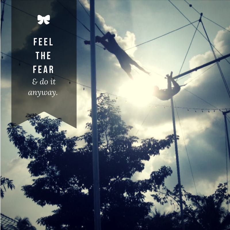 flying trapeze feel the fear and do it anyway